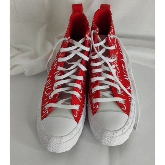 Converse High Tops 9 Red  UNT1TL3D Not A Chuck - Picture 6 of 9